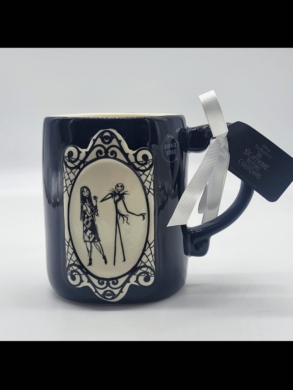 Rae Dunn Black & White Nightmare Before Christmas Couple Mug